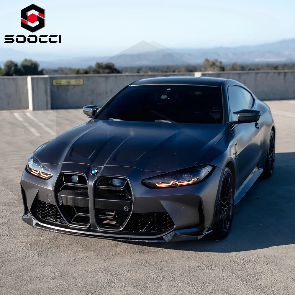 Labio delantero fibra de carbono BMW M3 M4 G80 G82 splitter - imagen 5