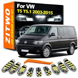 ZITWO Kit de bombillas LED interiores para VW Transporter T5