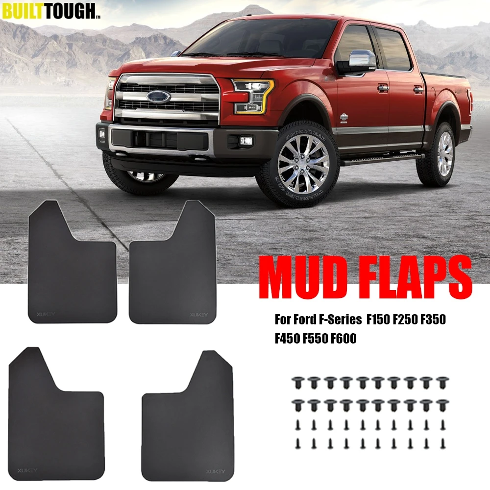 **4x guardabarros guardabarros para Ford F-Series F-150 F-250 F-350 F-450 F-550 F-600 F150 F250 F350 F450 F550 F600**