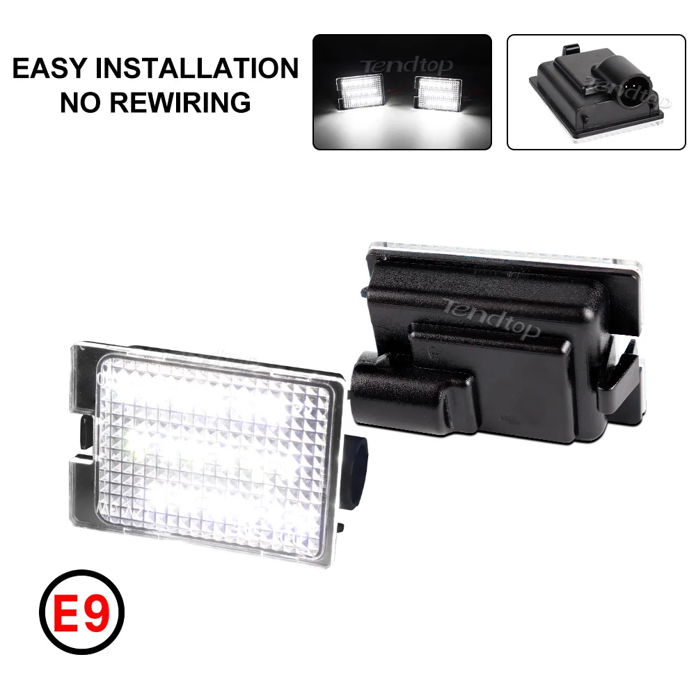 Para Dodge Durango 2014 2015 2016 2017 2018 2019 2020 2021 2022 2023 2024 LED lámpara de etiqueta blanca luz de matrícula blanca sin Error