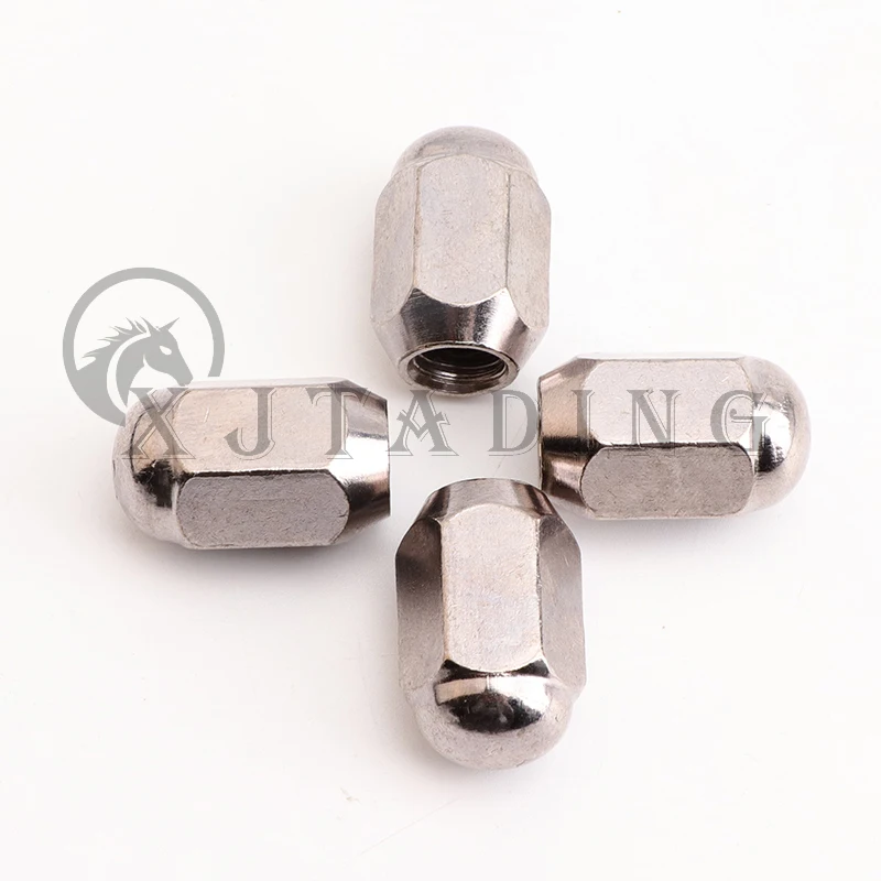 Tuerca de cubo de rueda cromada M10x1,25 para llanta de aluminio - imagen 4
