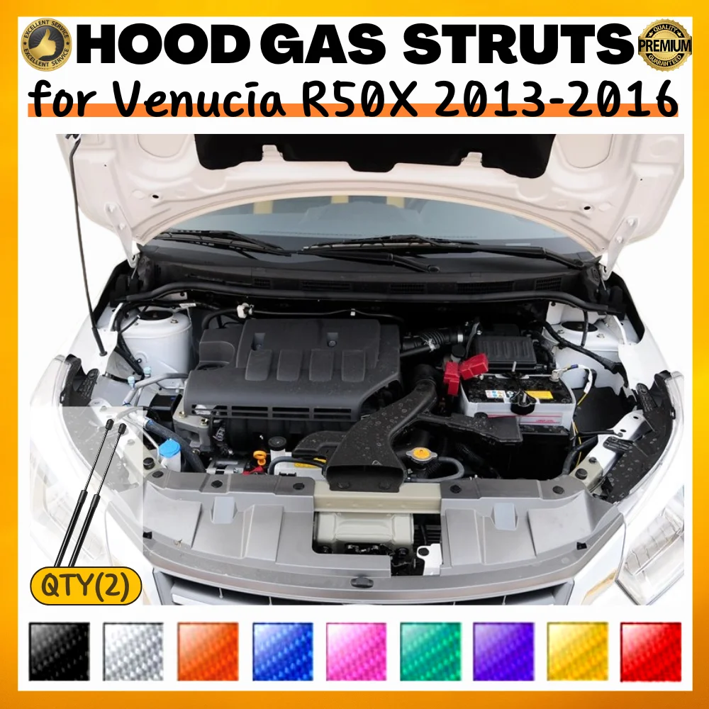 Puntales de capó para Venucia R50X 2013-2016