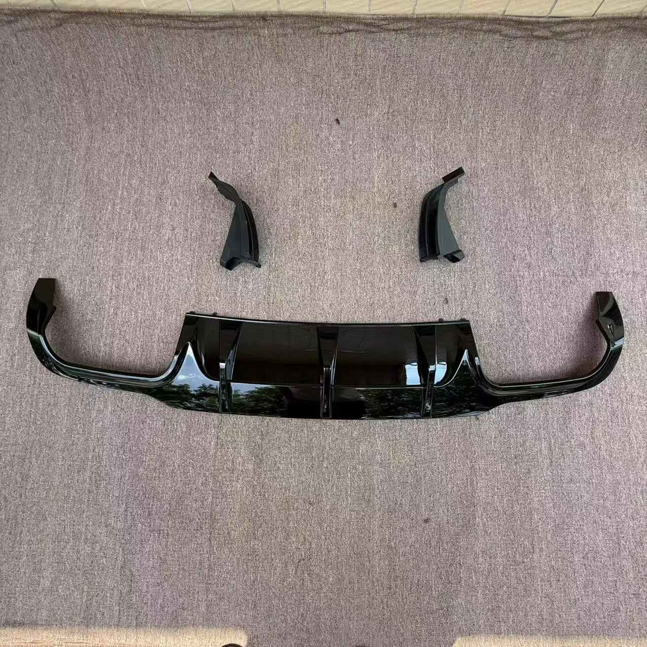Difusor trasero Mercedes C W204 2011-2014 con tubo de escape