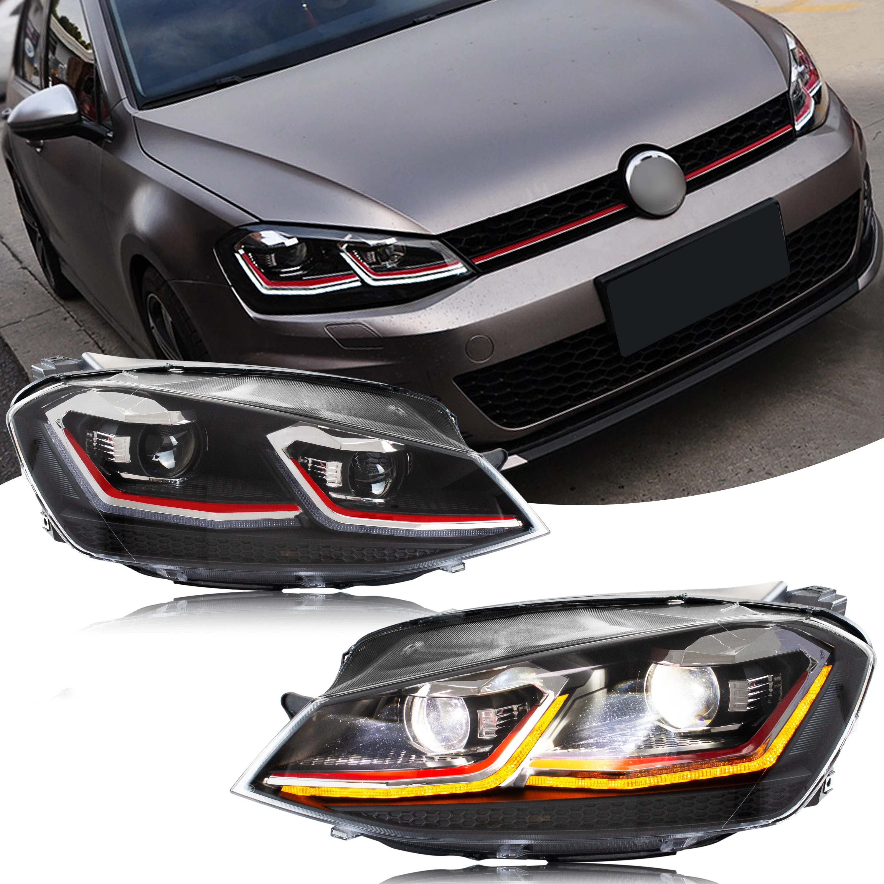 Faros LED Volkswagen Golf 7 2013-2017 – No GTI, R ni GTD