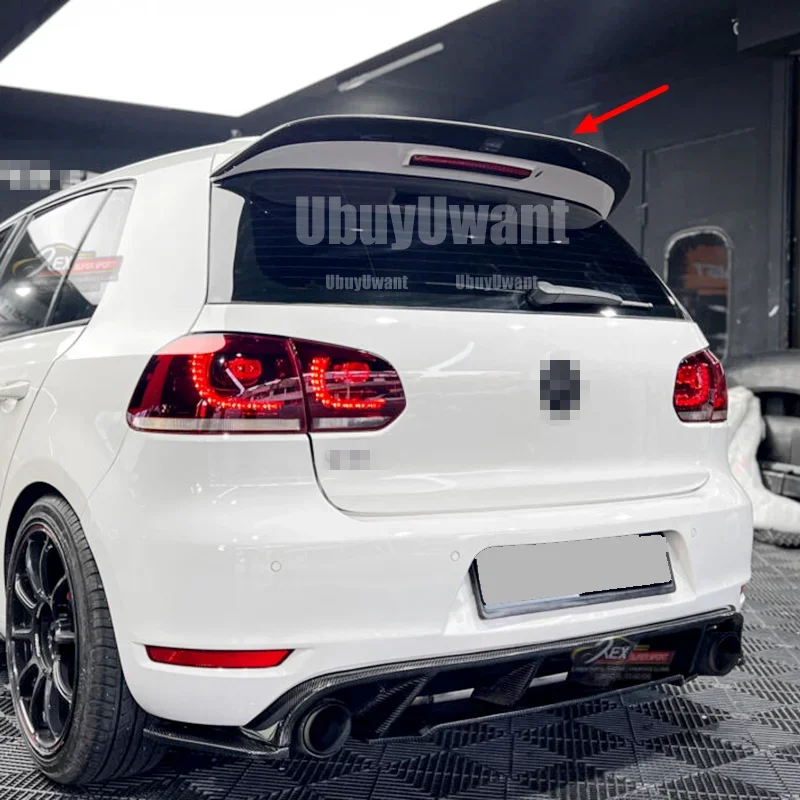 Alerón trasero tipo labio para VW Golf 6 MK6 GTI R20 2010-2013 - imagen 2