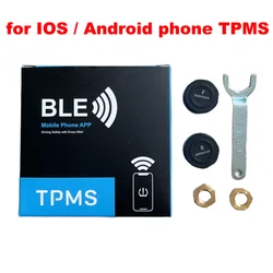 TPMS inalámbrico de presión para moto con app y 2 sensores