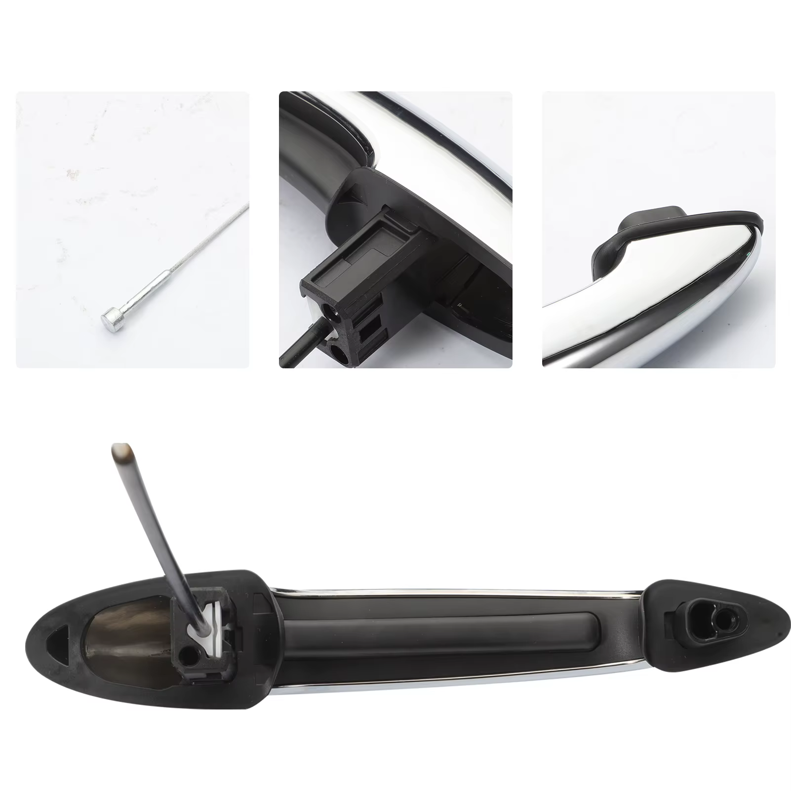 51217198472 Manija exterior MINI Cooper izquierda cromada con cable - imagen 3
