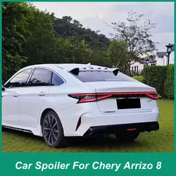 Iid alerón spoiler trasero Chery Arrizo 8 Fengyun ABS carbono negro