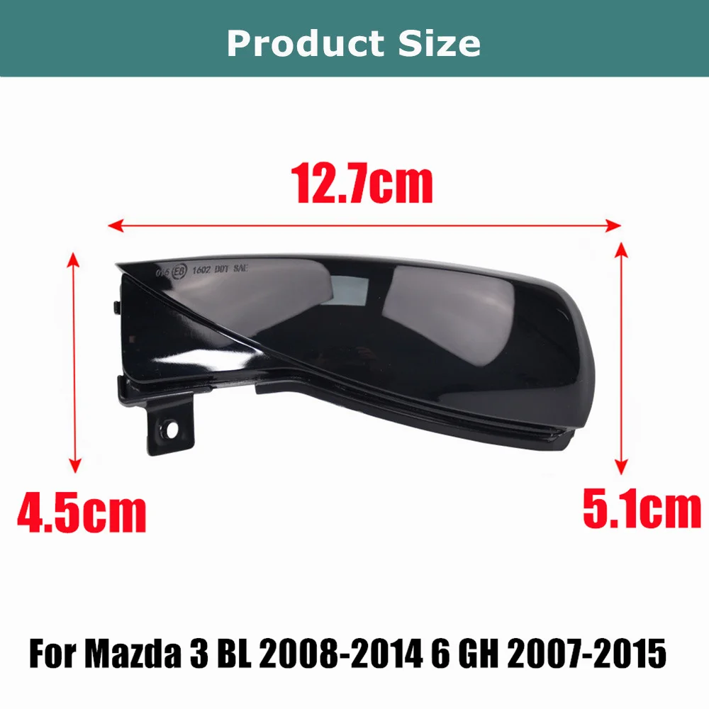 Intermitentes dinámicos LED de retrovisor para Mazda 3 BL y Mazda 6 GH - imagen 3