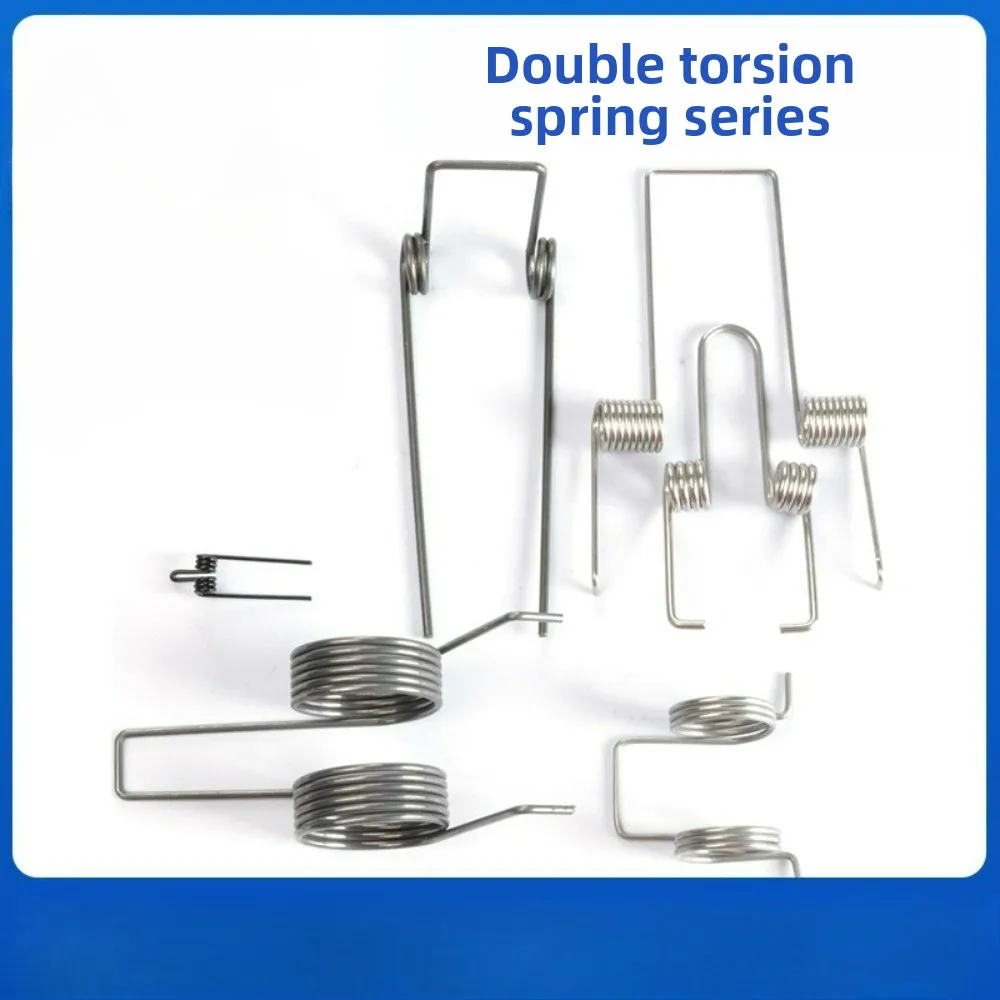 Resorte torsión doble acero inoxidable alta resistencia