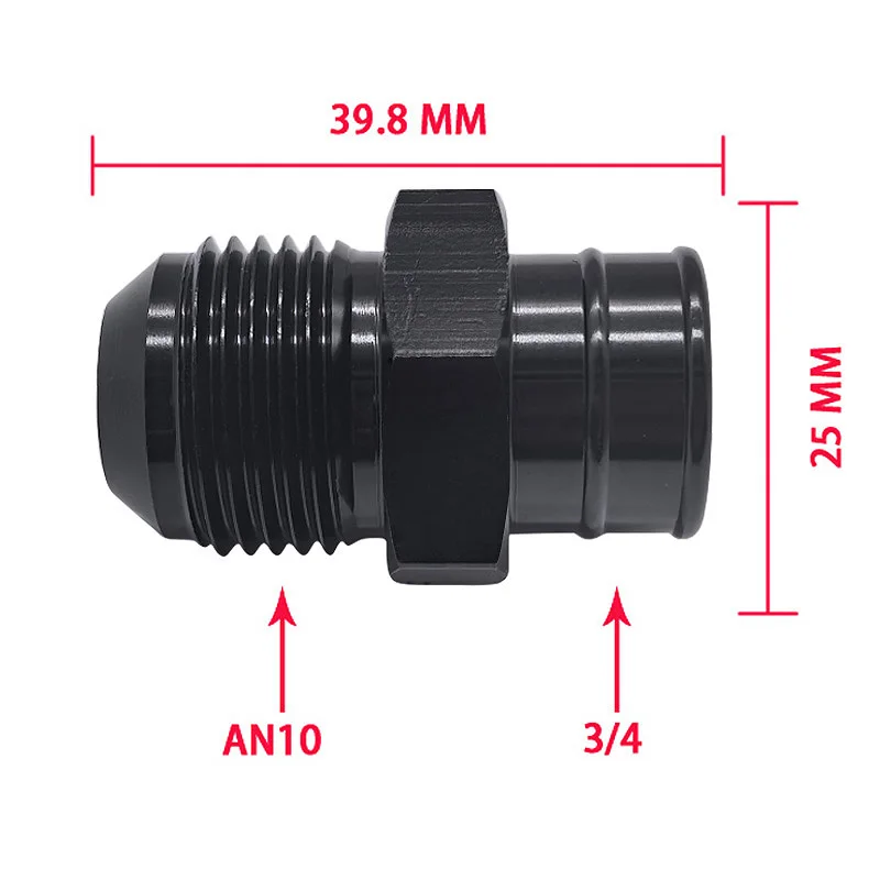 Racor AN10 de aluminio para tapa de válvulas de motores LS - imagen 2