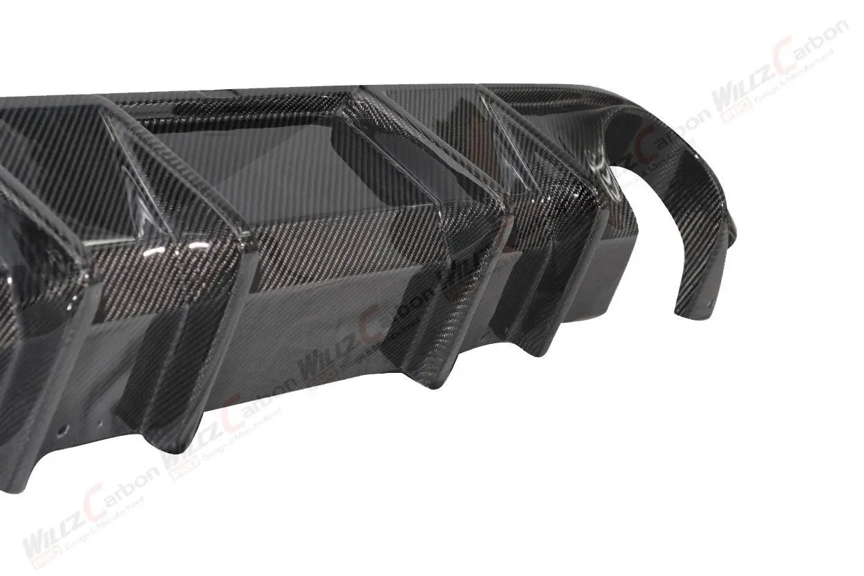 Labio trasero de fibra de carbono para Nissan Infiniti Q60, modificación de carrocería de coche, años 2017 a 2022 - imagen 4