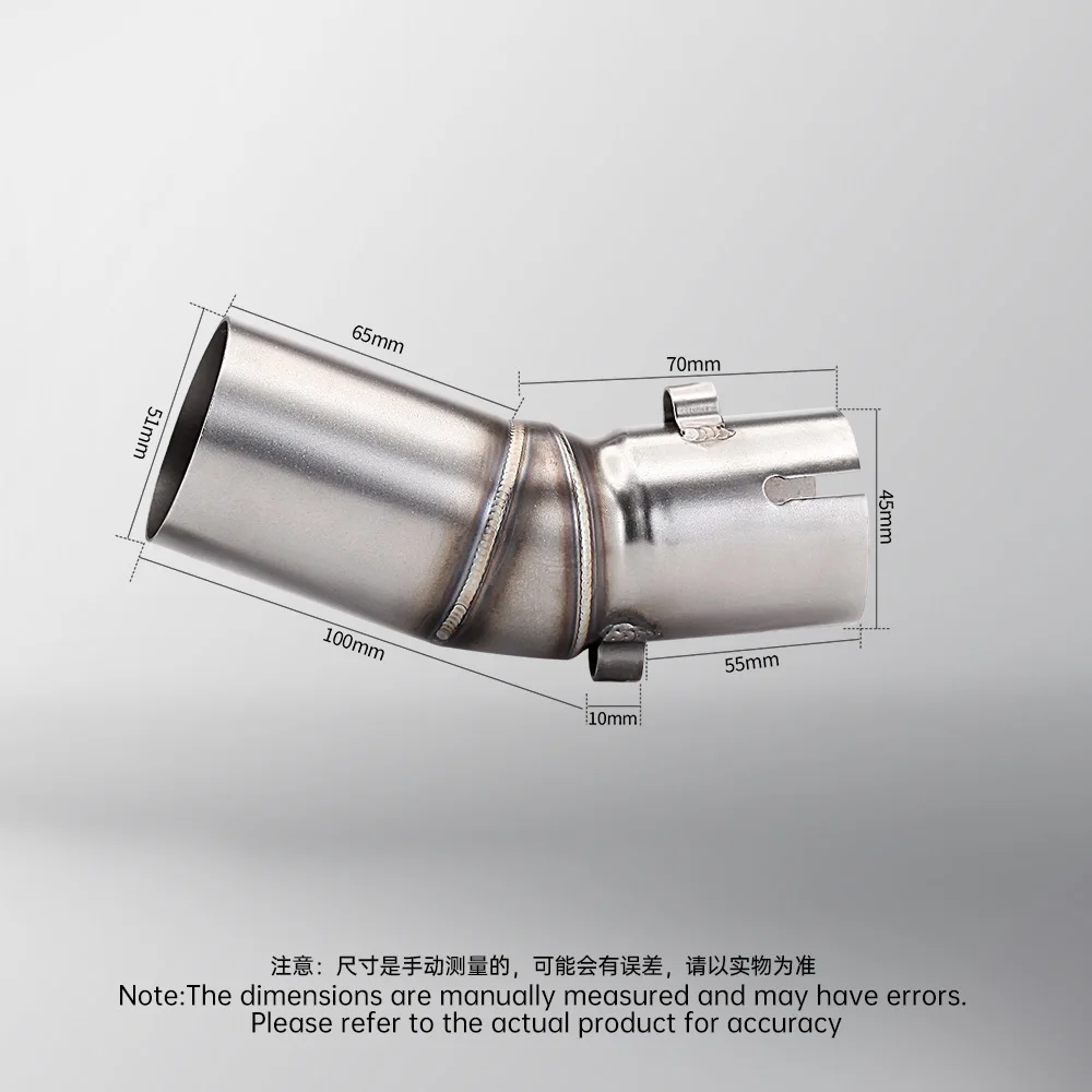 Tubo de Enlace Medio Escape 51mm para CFMOTO 450SR 450NK 450SS - imagen 4