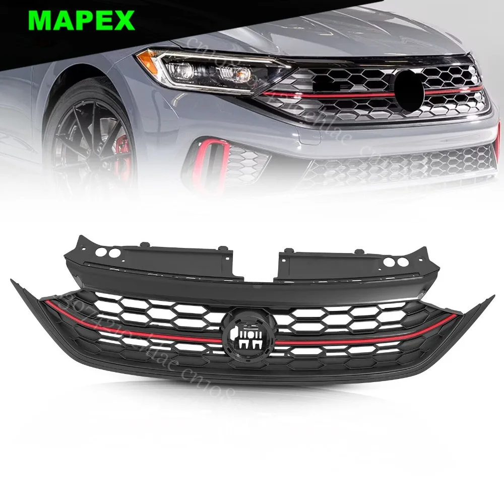 Rejilla Parachoques VW Jetta con Ribete Rojo