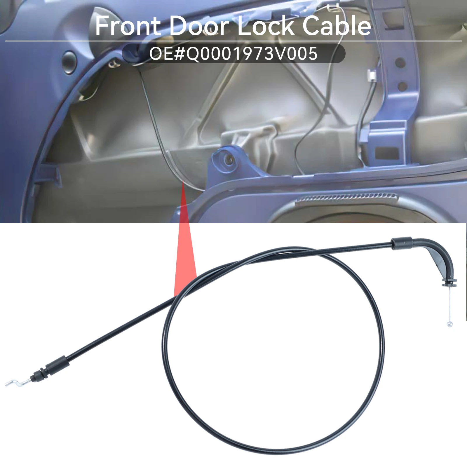 Cable de apertura de puerta interior Smart Fortwo 450 Cabrio/Coupé - imagen 3