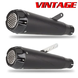 Silenciador universal retro para moto 51 mm con DB Killer
