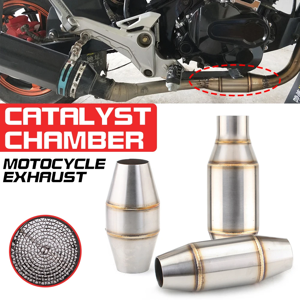 Resonador de escape para moto convertidor catalítico presión