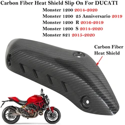Protector térmico de escape en carbono para Ducati Monster 821/1200