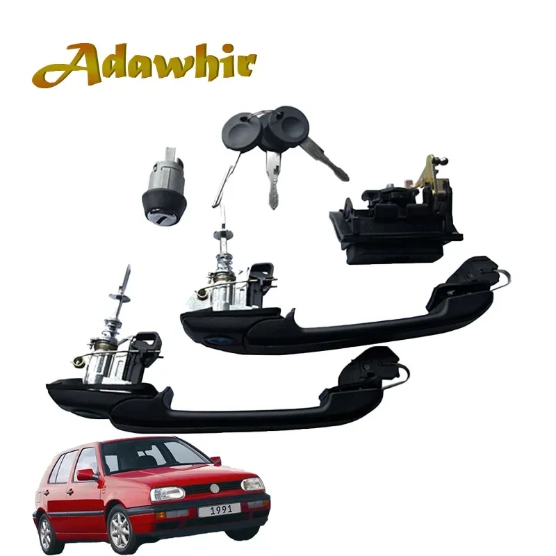 1H0898081 VW Manija puerta trasera con contacto y cerradura Golf MK3