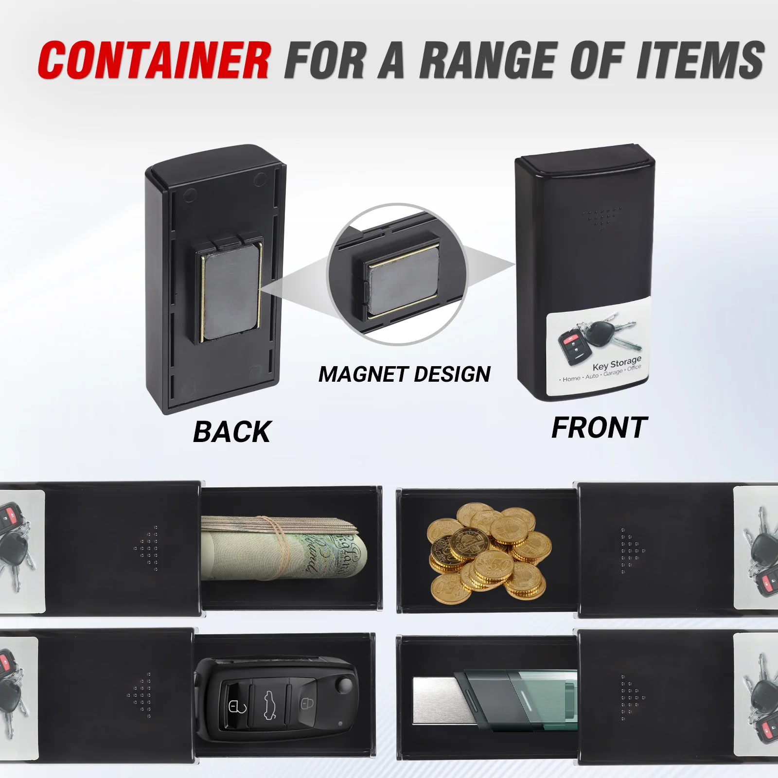 Caja magnética para llaves de coche impermeable y oculta - imagen 5