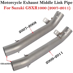 Silenciador de escape 60 mm para Suzuki GSX-R 1000 (2007-2011)