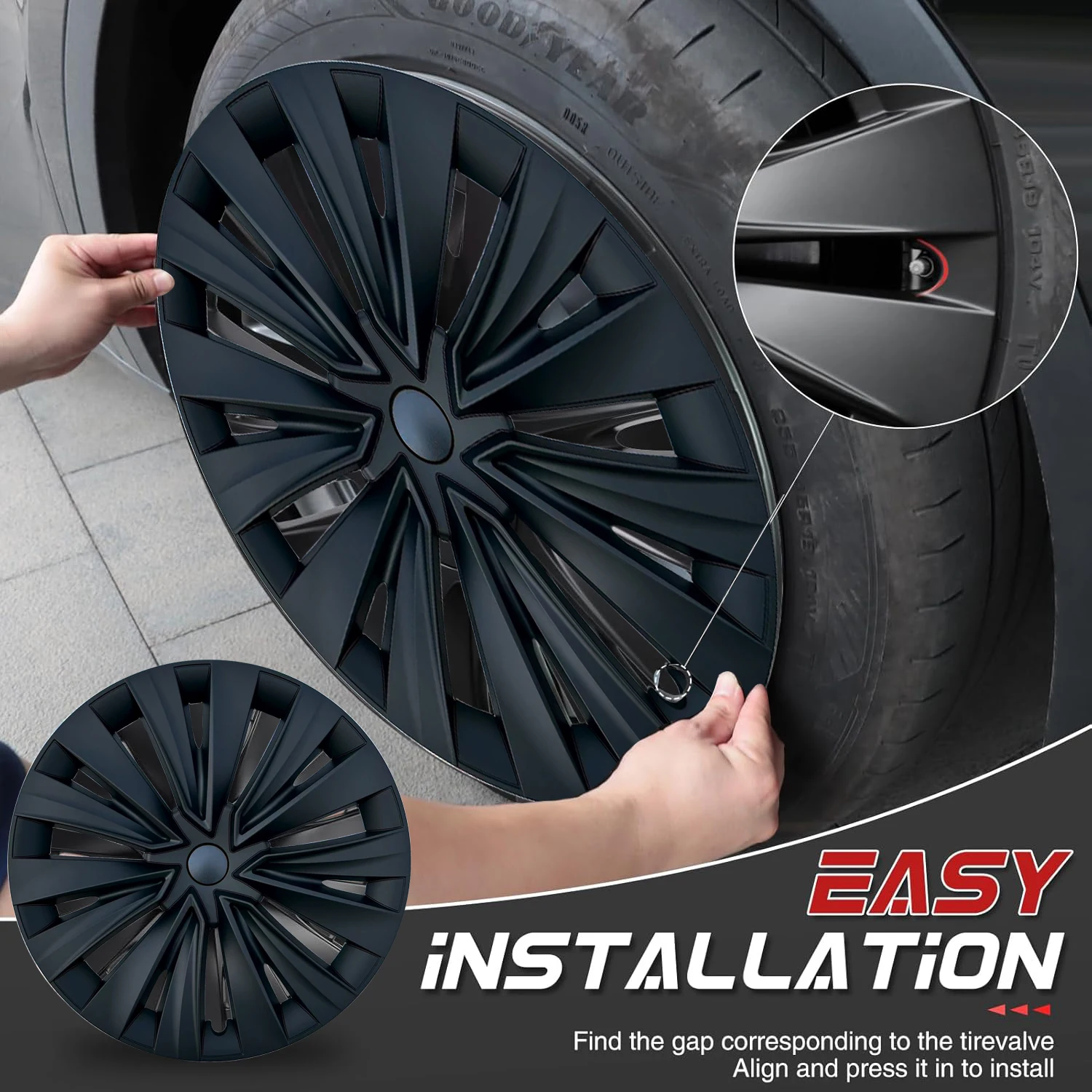 Tapacubos Tesla Model Y 19 pulgadas 2020-2024 – juego de 4 unidades - imagen 4