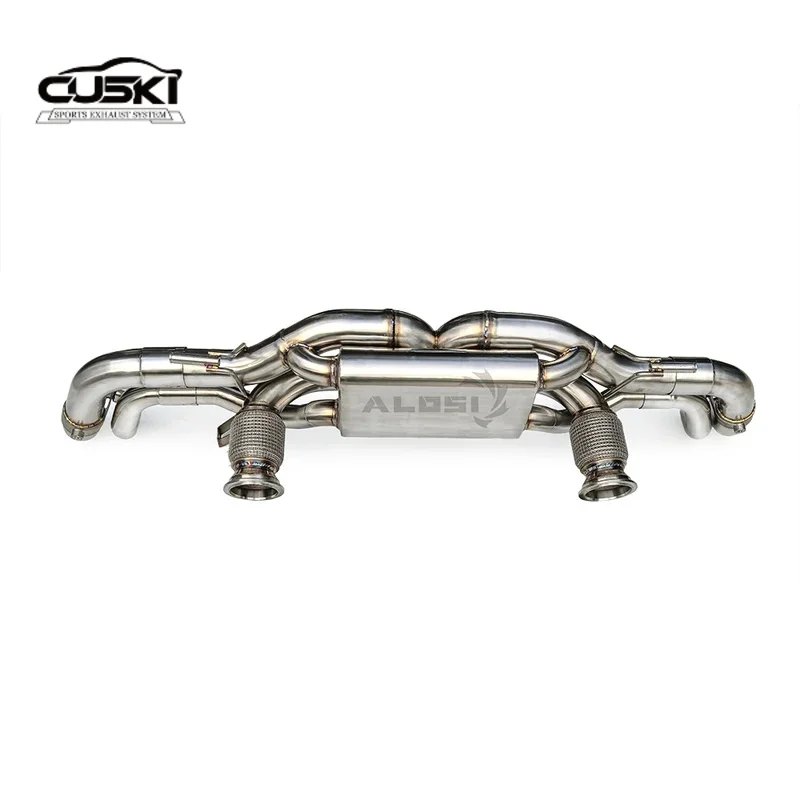 Escape trasero deportivo cat-back para Audi R8 V8/V10 en acero inoxidable - imagen 4