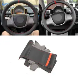 Protector de volante Smart Fortwo 451 cuero perforado 2 radios