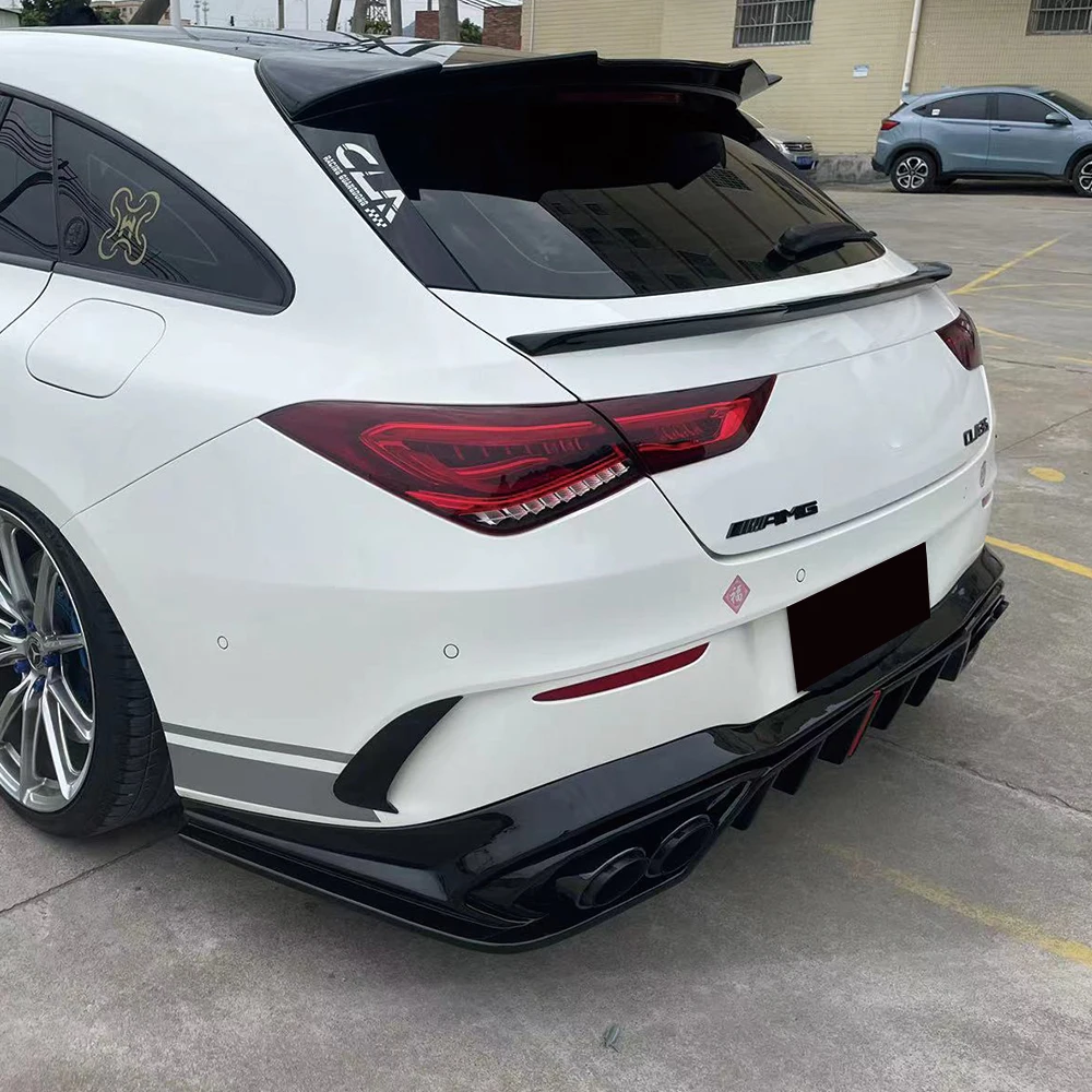 Alerón portón maletero FRP negro – Mercedes CLA X118 CLA35/45 AMG - imagen 4