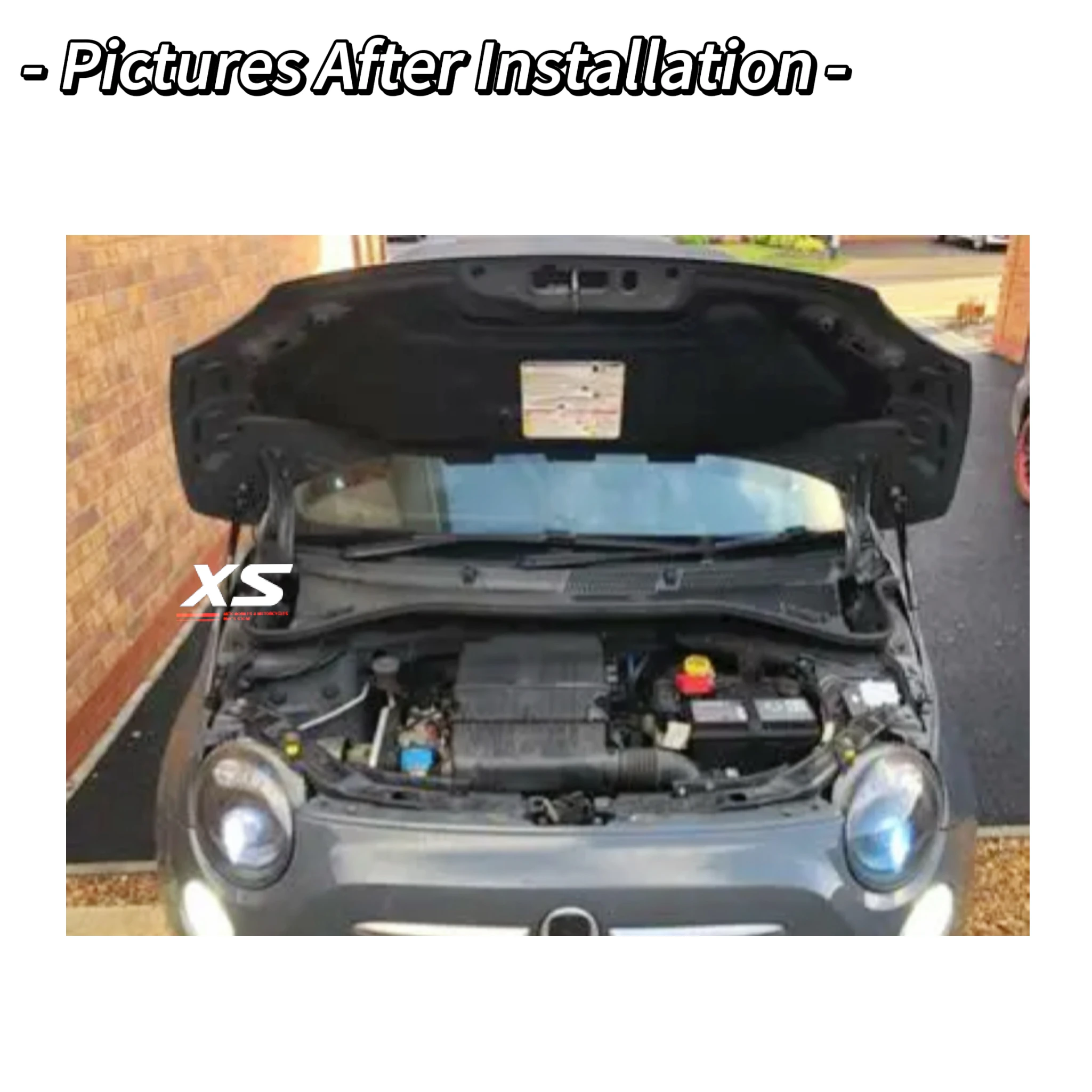 Fiat 500 500e Kit 2 Amortiguadores Capó Gas 2007-2023 - imagen 4