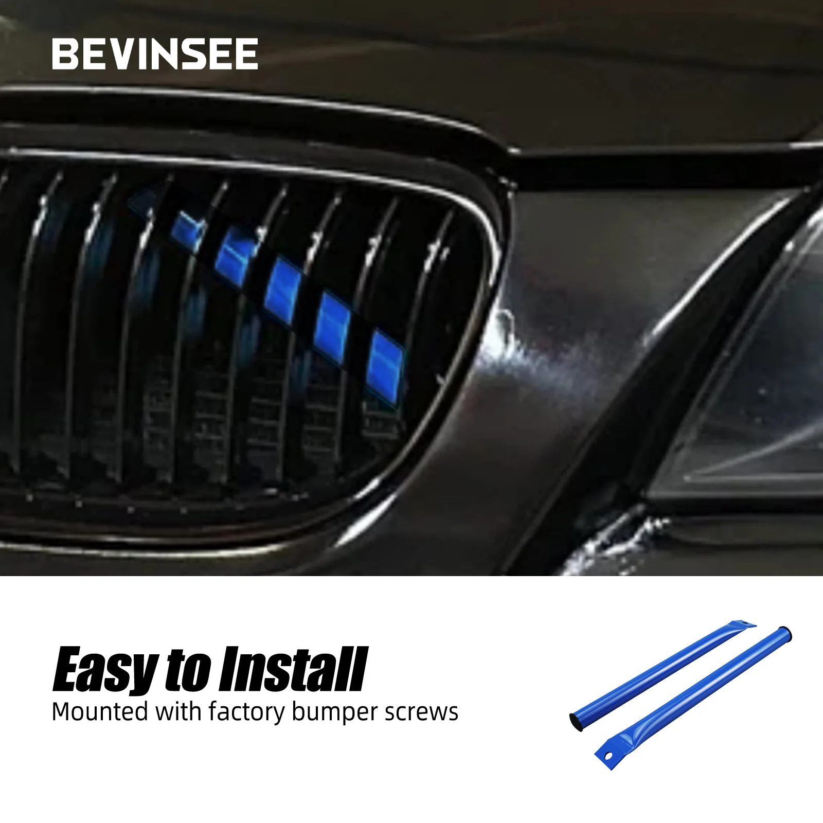 BEVINSEE Soportes de riñón delanteros BMW Serie 3 E90-E93 325i 335i - imagen 4