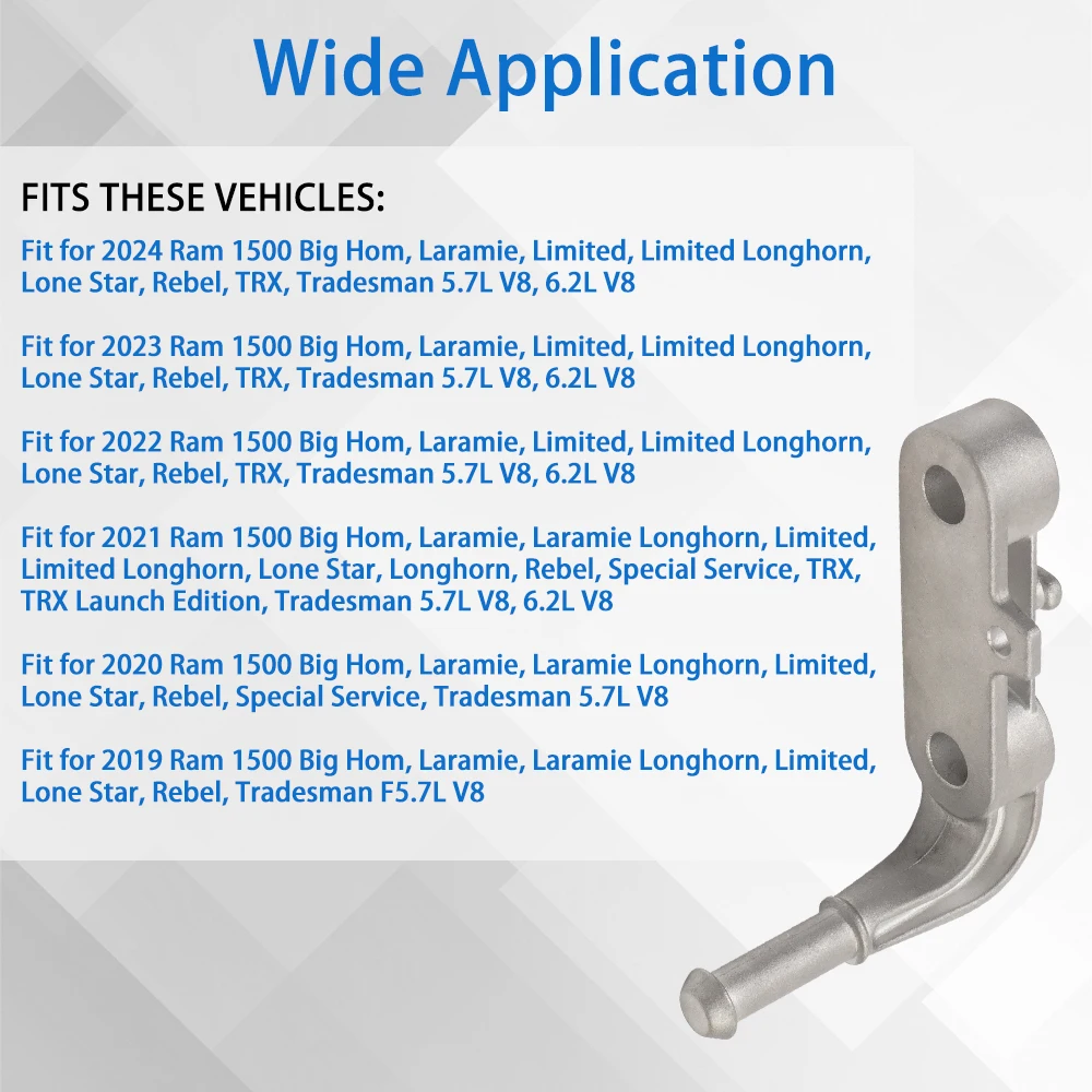 68275662AB 68395841AA Conjunto de soporte de silenciador de soporte de escape trasero izquierdo o derecho para Dodge Ram 1500 2019-2024 5.7L 6.2L - imagen 4