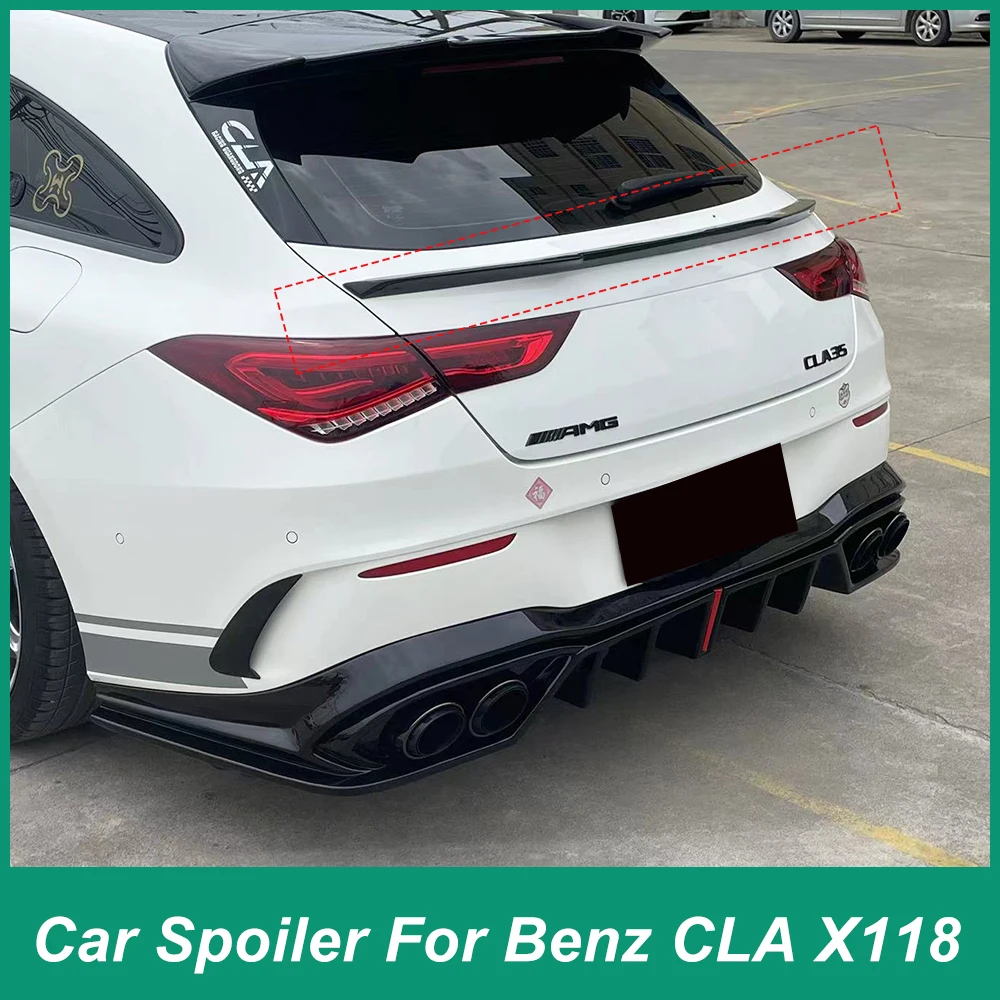 Alerón portón maletero FRP negro – Mercedes CLA X118 CLA35/45 AMG