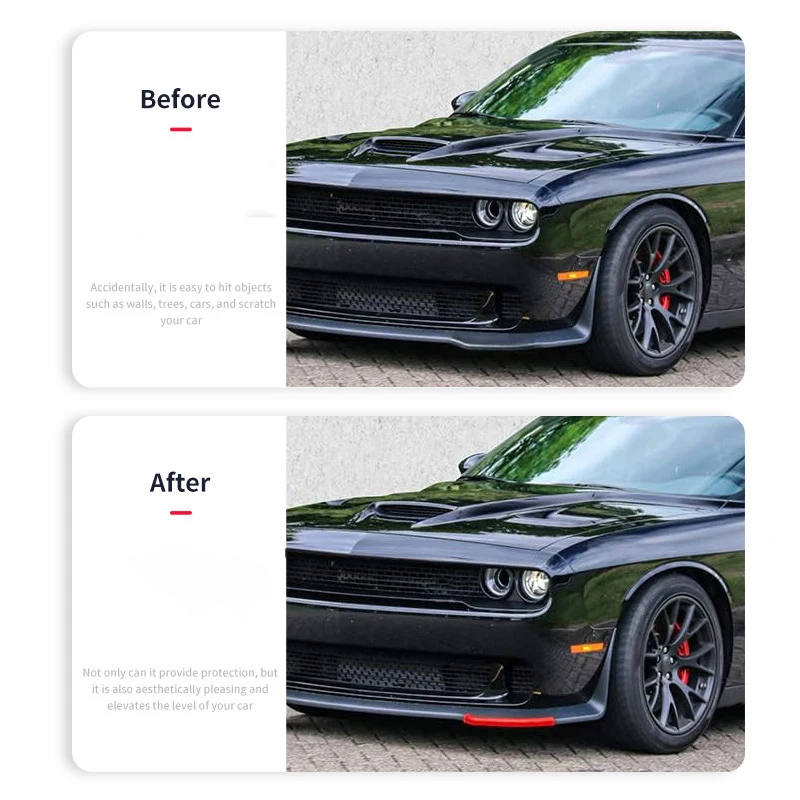 Splitter delantero Voodonala para Dodge Challenger Hellcat Widebody - imagen 4