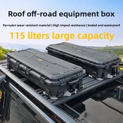 Cofre de techo impermeable de gran capacidad para vehículos todoterreno