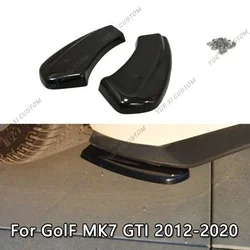 Splitters laterales traseros estilo Maxton negro brillo para VW Golf 7 GTI