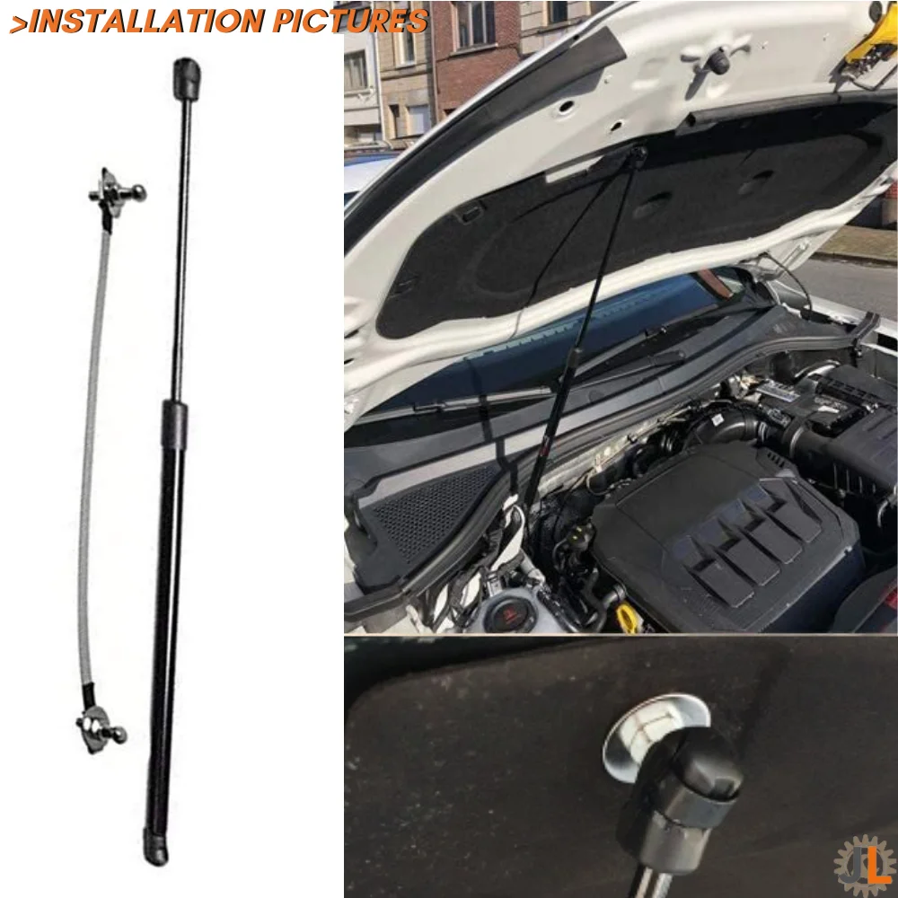 Amortiguador de capó de fibra de carbono para SEAT Tarraco - imagen 2