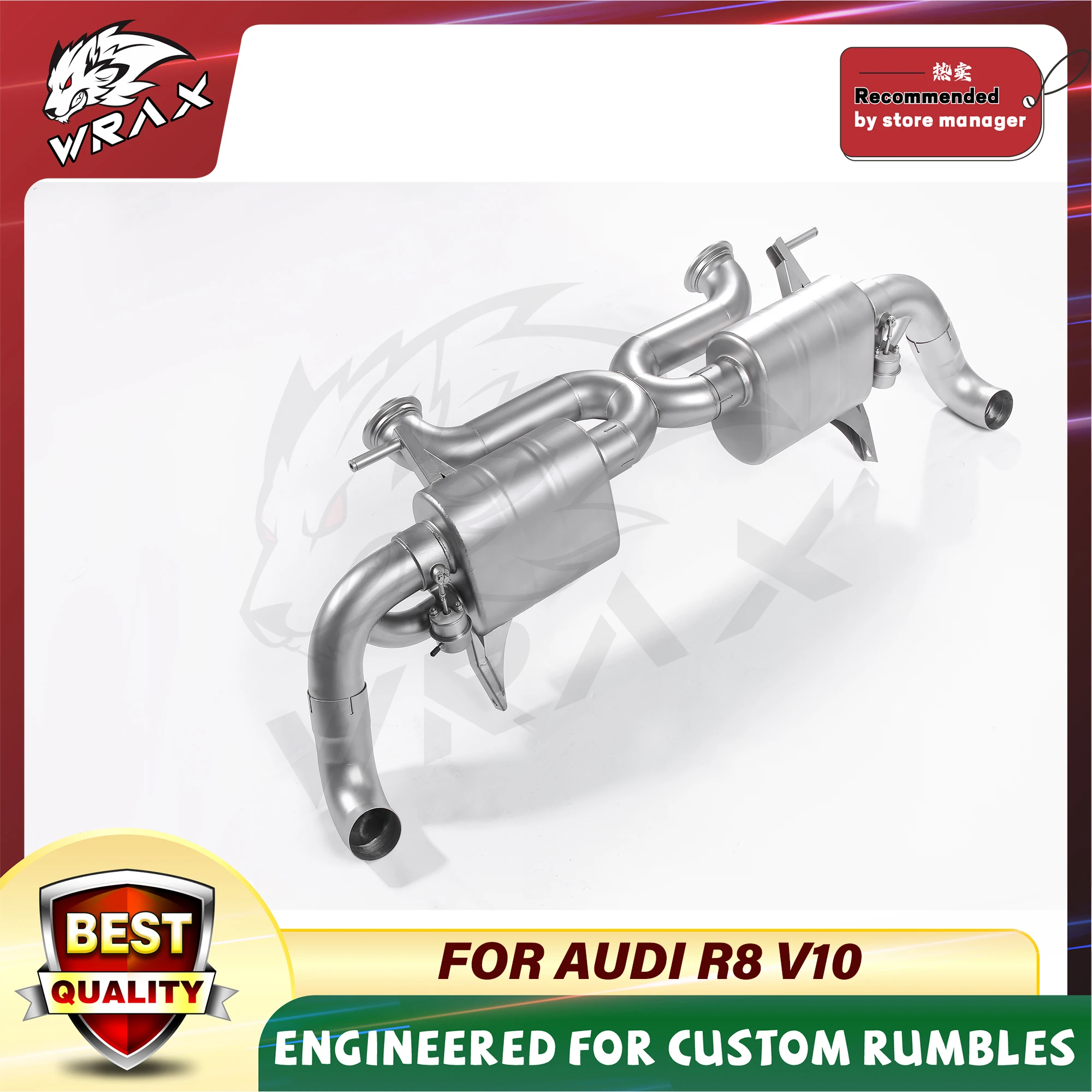 Escape WRAX Audi R8 V10 Catback Acero Inoxidable