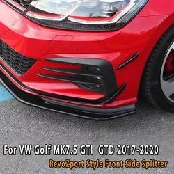 Canards delanteros estilo RevoZport para VW Golf Mk7.5 GTI/GTD