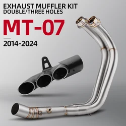 Kit escape completo inoxidable Yamaha MT-07/R7 2014-2025