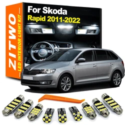 ZITWO Kit de bombillas LED CANBUS interior para Skoda Rapid 2011-2022