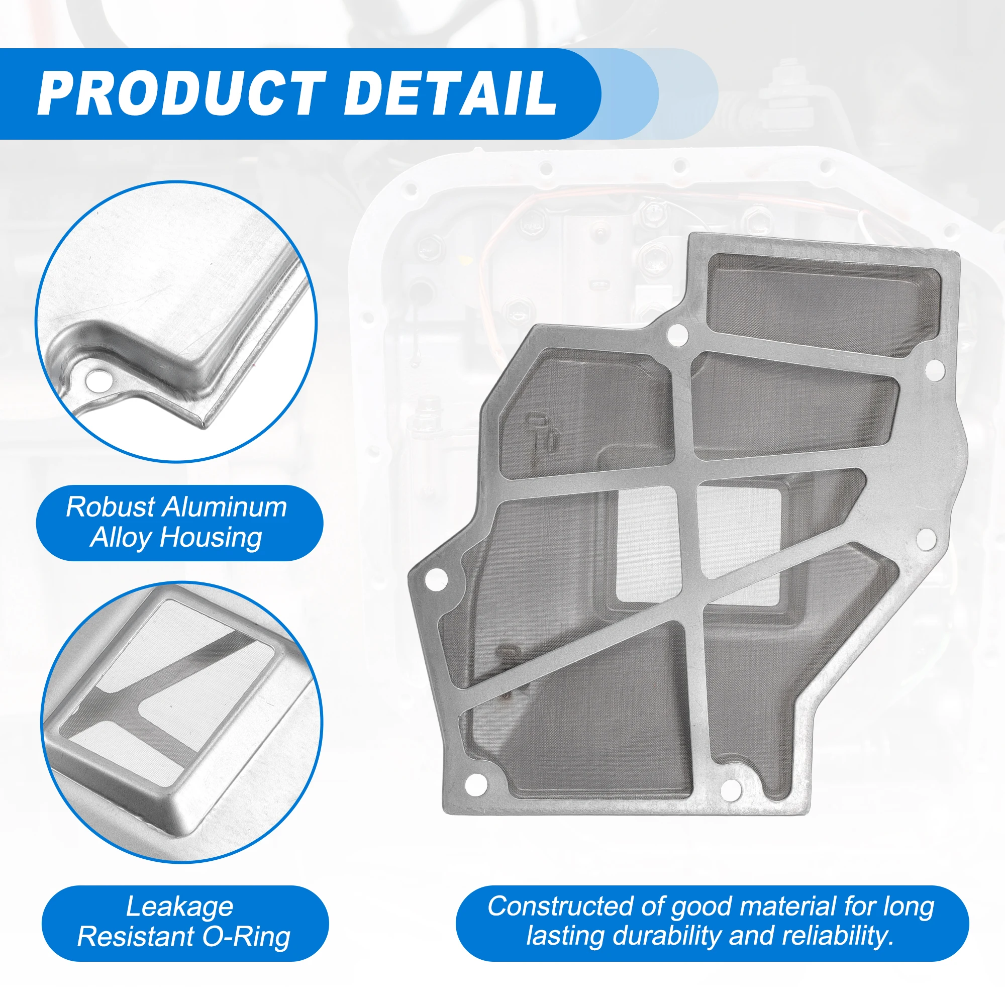 UXCELL A43DE A46DE Filtro de transmisión automática Cárter de aceite apto para Chevrolet Tracker 1999-2004 No. 3530330060 /0K 01519815 - imagen 3