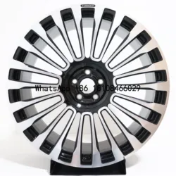 Llantas de ruedas negras con cara de máquina forjada personalizada 18 19 20 pulgadas 5*112 66,6 para Mercedes Clase B C CLA