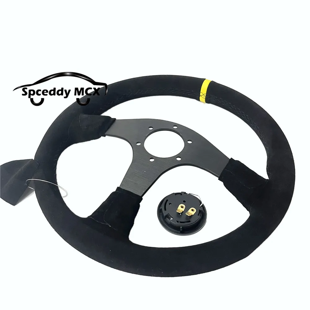 Volante deportivo Ralliate de ante 350mm para Mitsubishi JDM racing - imagen 3