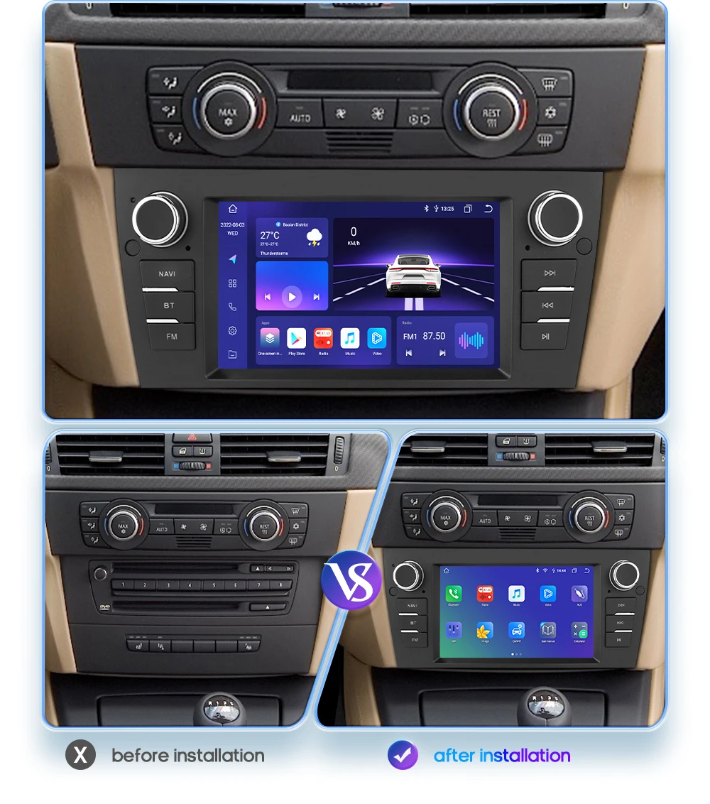 Radio Android BMW Serie 3 E90-E93 (2006-2012) GPS Carplay - imagen 2