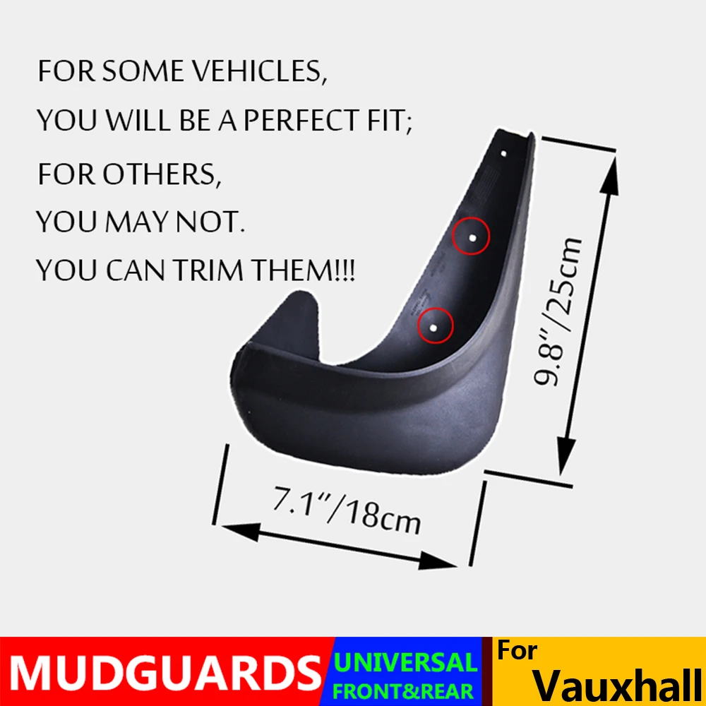 Guardabarros Opel para Corsa Adam Agila y Ampera - Delantero-Trasero - imagen 5