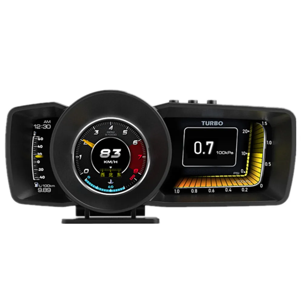 Pantalla frontal A600 OBD2 + GPS, medidor multifunción Turbo Boost, temperatura del agua y del aceite, accesorios para coches, pantalla automática, novedad - imagen 2