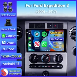 Radio multimedia Android 15 con CarPlay para Ford Expedition 2006-2017