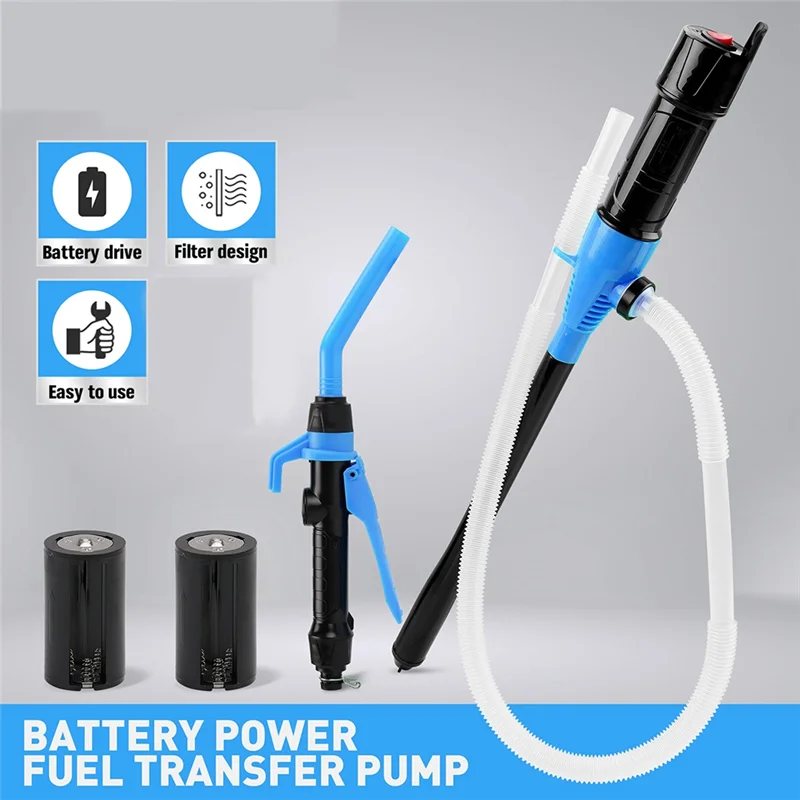 Bomba transferencia batería con boquilla flujo control – aceite coche - imagen 2