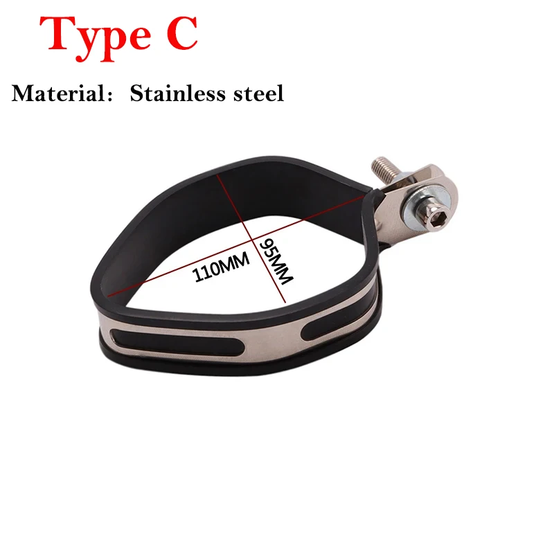 Soporte universal de silenciador para moto de fibra de carbono - imagen 4